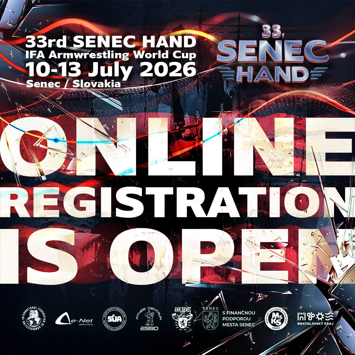 33. Senecká ruka — registrácia otvorená
